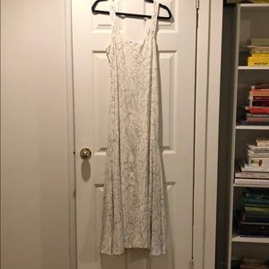 Elizabeth and James White Silk Maxi